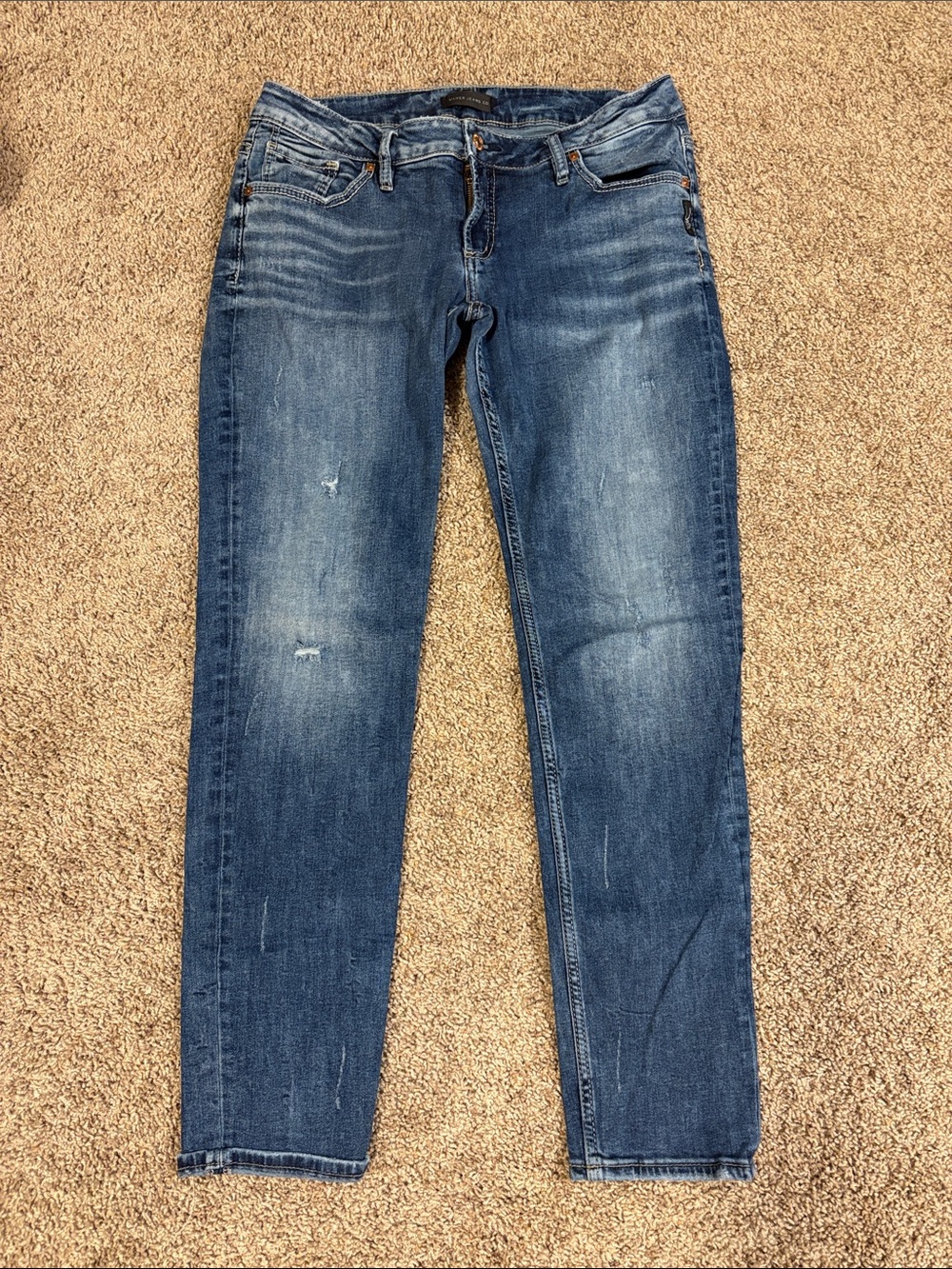 Silver Jeans Women’s Boyfriend Jeans - Medium Blue Wash